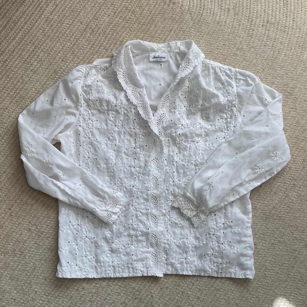 Vintage eyelet blouse!